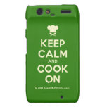 [Chef hat] keep calm and cook on  Motorola Droid RAZR Cases