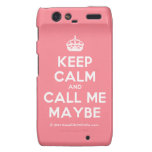 [Crown] keep calm and call me maybe  Motorola Droid RAZR Cases