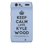 [Crown] keep calm love kyle wood  Motorola Droid RAZR Cases