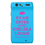 [Two hearts] ryan crter loves chelsea louise  Motorola Droid RAZR Cases
