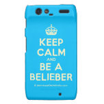[Crown] keep calm and be a belieber  Motorola Droid RAZR Cases