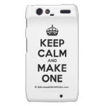 [Crown] keep calm and make one  Motorola Droid RAZR Cases