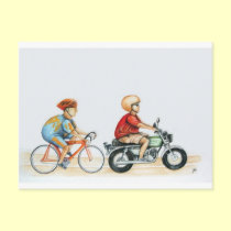 Motorpacing @ the velodrome postcards