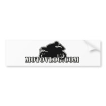 MotoVlog Bumper Sticker