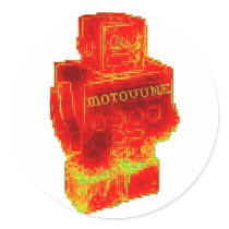 MOTOVUNE warm robot stickers