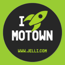 Motown Rocket Sticker stickers