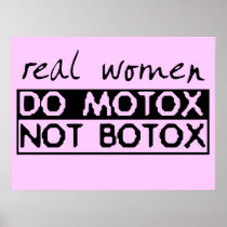 Motox Not Botox Dirt Bike Motocross Poster