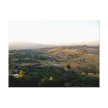 Motta Italy landscape photograph Gallery Wrapped Canvas
