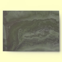 Mottled Green Envelope