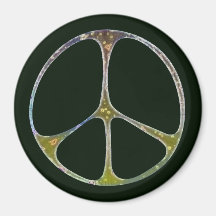 Mottled Peace Fridge Magnets