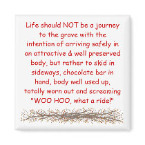 Motto to live by magnets