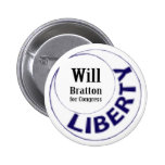 Moultrie Liberty Moon, Will Bratton Pinback Button