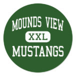 Mounds View - Mustangs - High - Saint Paul Round Sticker