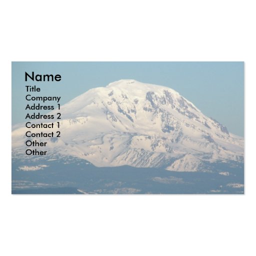 Mount Adams Business Card (front side)