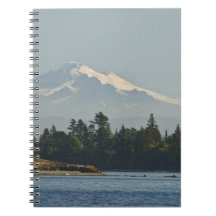 Mount Baker dominates landscape Spiral Note Book