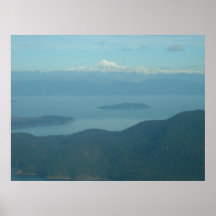 Mount Baker from San Juans Poster