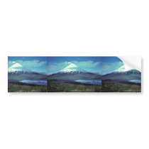 Mount Cleveland Volcano,Islands of Four Mountains, Bumper Sticker