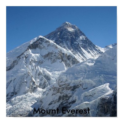 Mount Everest #1 Print by Kosmotica