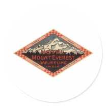 Mount Everest stickers by vintage_poster Mount Everest stickers