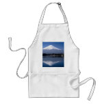 Mount Fuji and reflection in Lake Kawaguchi, Japan Apron