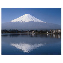 Mount Fuji and reflection in Lake Kawaguchi, Japan Personalized Flyer