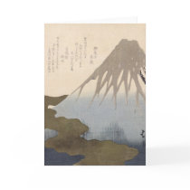 Mount Fuji Under the Snow Greeting Card