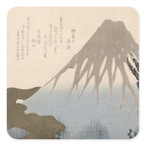 Mount Fuji Under the Snow Sticker