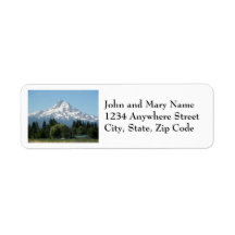 Mount Hood Return Address Label