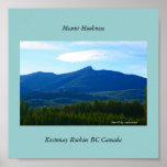 Mount Hooknose, Kootenay Rockies - Customized Posters