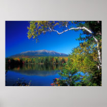Mount Kathadin from Touge Pond Posters