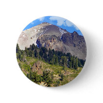 Mount Lassen Volcano Pinback Button