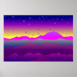 Mount Magenta Posters