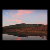 Mount Monadnock Perkins Pond Maple Foliage Sunset posters