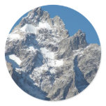 Mount Moran Round Stickers
