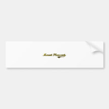 Mount Pleasant Iowa Classic Design Bumper Sticker