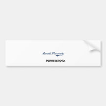 Mount Pleasant Pennsylvania City Classic Bumper Sticker