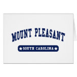 Mount Pleasant South Carolina College Style tee sh Greeting Cards