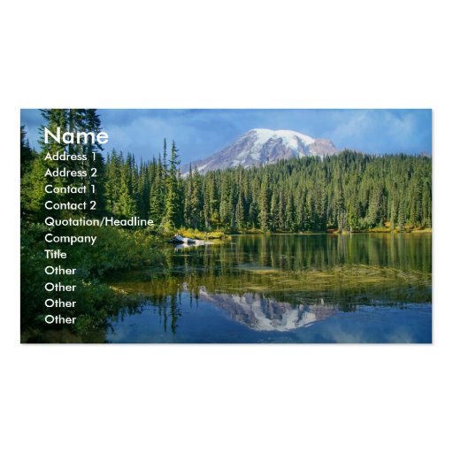 Mount Rainier business card