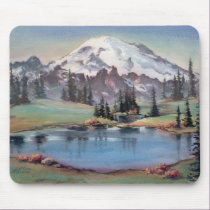 MOUNT RAINIER by SHARON SHARPE mousepads