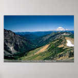 Mount Rainier from the Goat Rocks Wilderness, Wash Poster