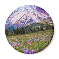 Mount Rainier Refrigerator Magnet