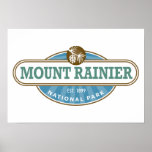 Mount Rainier National Park Poster