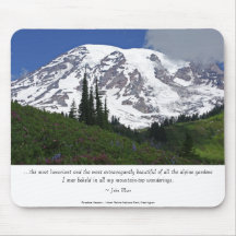 Mount Rainier Paradise Meadow Mouse Pad