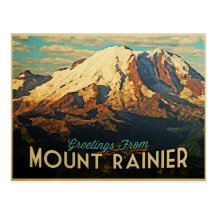 Mount Rainier Post Card