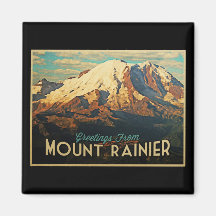 Mount Rainier Refrigerator Magnets