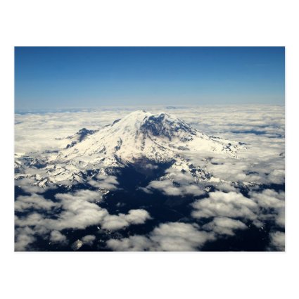 Mount Rainier, Washington, Aerial View, Postcard