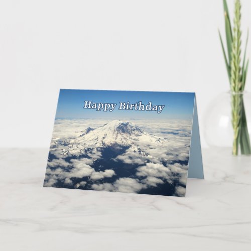 Mount Rainier, Washington, Happy Birthday Card card