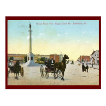 Mount Royal Ave., Baltimore Vintage Post Card