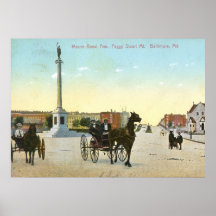 Mount Royal Ave., Baltimore Vintage Poster