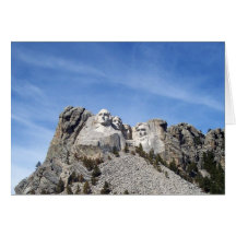 Mount rushmore greeting card